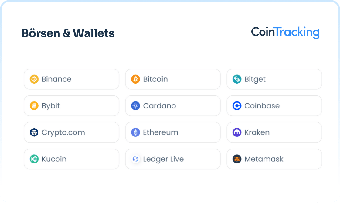 Datumsimport in die Krypto-Steuersoftware CoinTracking